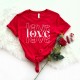 Love Valentine s Day Shirt, Love All Day Every Day Shirt, Couple Matching