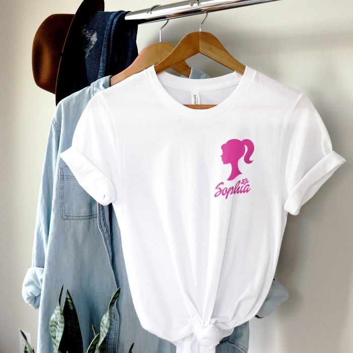 Custom  Shirt,  Personalized Mom And Girl Matching Shirt, Birthday Gift, Baby Shower Shirt, Party T-Shirt, Custom Name Shirt, Pink Shirt