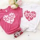 Matching Valentines Tees, Group Valentine Cute Heart Shirts