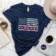 Customize Father s Day Shirt, Personalized Dad USA Flag Patriotic Shirt, Personalized Tee, Shirt Gift For Dad, Best Dad Gift