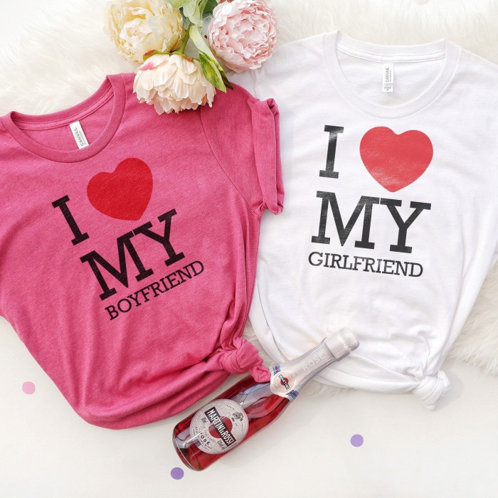 I Love My Girlfriend Shirt, I Love My Boyfriend Shirt, Couple Shirt
