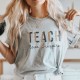 Leopard Print Teacher Shirts, Teach Love Inspire Shirt