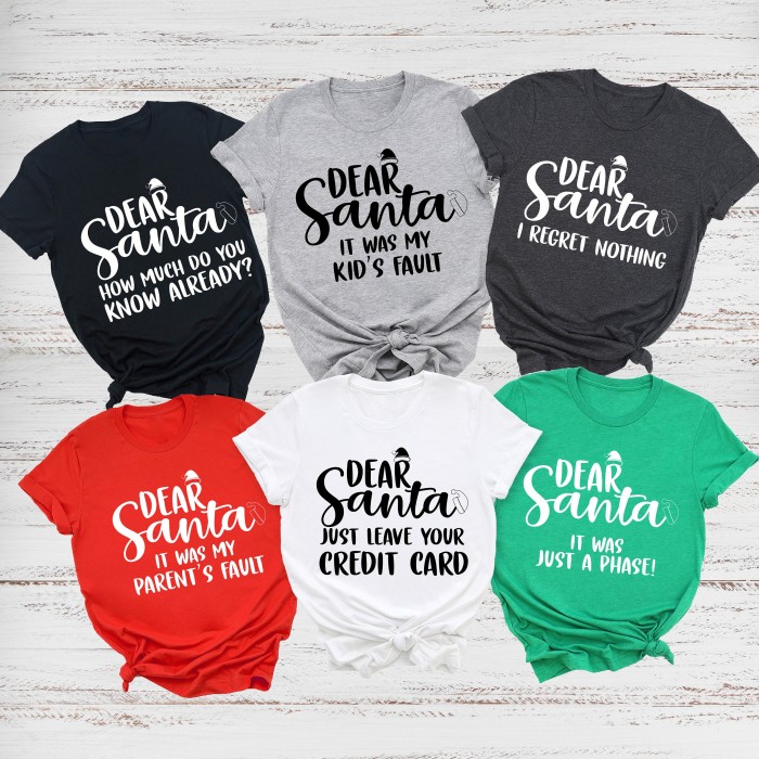 Custom Saying Dear Santa Shirts, Personalized Dear Santa Christmas Family Shirt, Christmas Family Shirt, Christmas Quotes Shirt