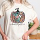 Hello Fall Boho T shirt, Pumpkin Comfort Color Shirt, Watercolor Pumpkins