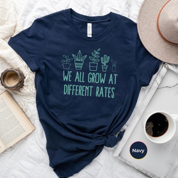 We All Grow At Different Rates, Kindergarten Shirt, Elementary Shirt