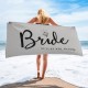 Bride and Bridesmaid Custom Pool Towel, Personalized Bath Towel, Bachelorette Beach Towel, Present For Her