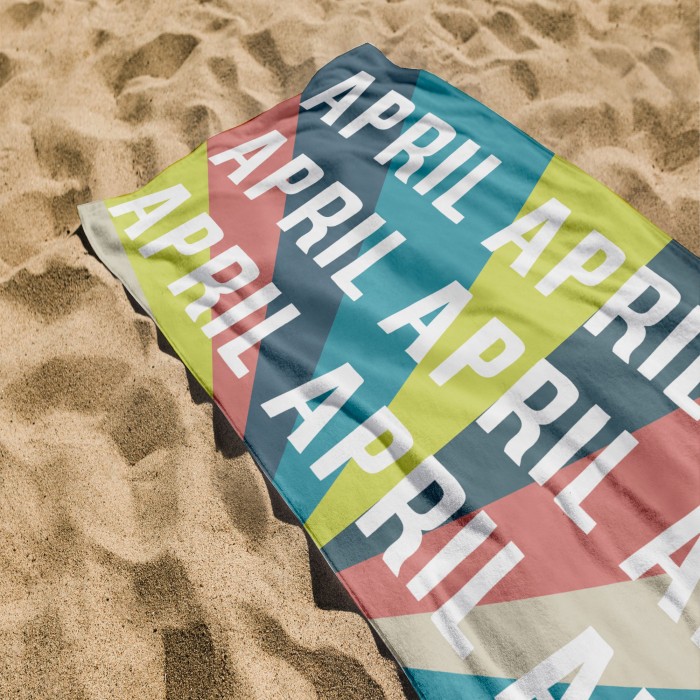 Custom Name Multi-Color Striped Design Beach Towel, Personalized Pool Towel, Bachelorette Trip, Birthday Vacation Gift, Gift For Her Him