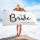 Bride and Bridesmaid Custom Pool Towel, Personalized Bath Towel, Bachelorette Beach Towel, Present For Her
