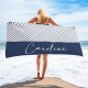 Personalized Name Pool Bath Towel, Colorful Personalized Beach Towel, Bride and Bridesmaid Beach Towel, Present For Her