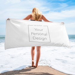 Personalized Design Pool Towels, Custom Design Beach Towel, Print Your Own Design, Sports Team Towel, Company Logo, Multiple Color Options