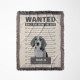 Custom Wanted Pet Woven Blanket, Dog/Cat Lover Gift, Present For Dog Moms, Dog Dads, Western Style Wanted Poster Tapestry