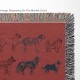 Dog Breeds Fringed Woven Blanket, Gift For Dog Lovers, Bohemian Animal Couch Throw, Present For Dog Mom/Dog Dad, Housewarming Gift