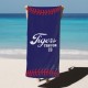 Custom Baseball Team Towel, Sports Personalized Beach Towel, Personalized Bath Towel, Number And Name Pool Towel