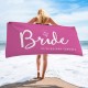 Bride and Bridesmaid Custom Pool Towel, Personalized Bath Towel, Bachelorette Beach Towel, Present For Her