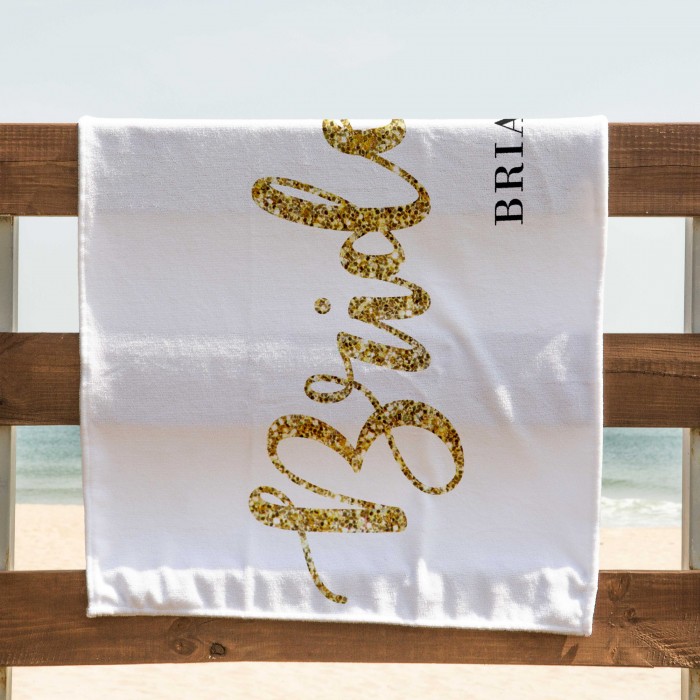 Custom Bachelorette Party Favors, Personalized Beach Towel, Custom Pool Towel Birthday Vacation Gift, Present For Her