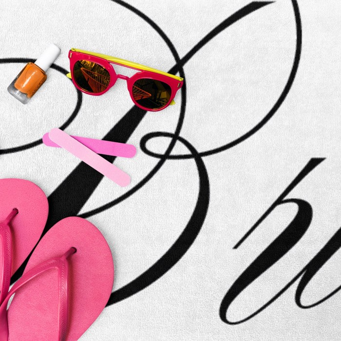 Custom Name Bridesmaid Towels, Gift for Groom, Gift for Maid of Honor, Bachelorette Party Favor, Honeymoon Vacation Gift, Bride Beach Towel