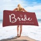 Bride and Bridesmaid Custom Pool Towel, Personalized Bath Towel, Bachelorette Beach Towel, Present For Her