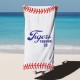 Custom Baseball Team Towel, Sports Personalized Beach Towel, Personalized Bath Towel, Number And Name Pool Towel