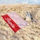Personalized Name Pool Bath Towel, Colorful Personalized Beach Towel, Bride and Bridesmaid Beach Towel, Present For Her