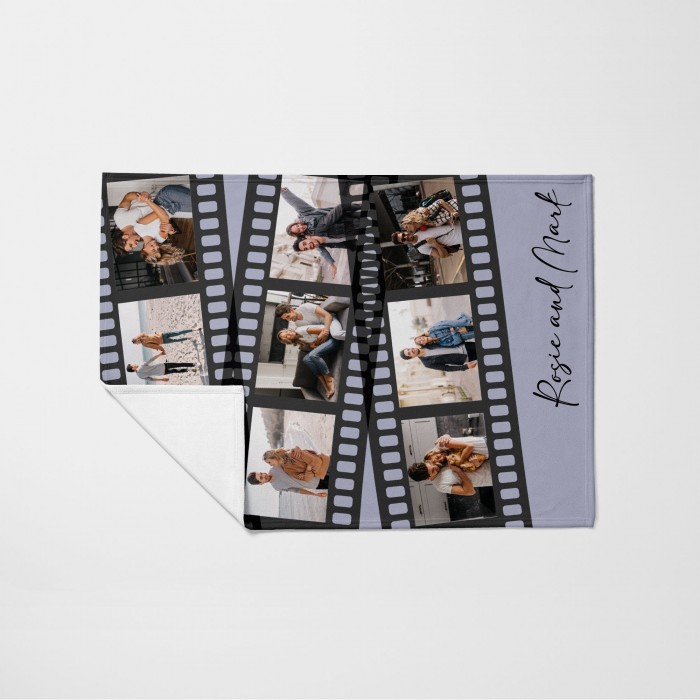 Valentines Day Gift, Personalized Blanket, Custom Photo Blanket, Film Roll Blanket, Valentines Day Decor, Gift For Him, Gift For Her
