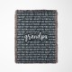 Personalized Grandparent Woven Blanket, Custom Christmas Gift For Mom/Dad, Grandchildren Name Tapestry, Keepsake Quilt Blanket Present