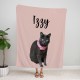 Custom Pet Photo Name Blanket, Dog/Cat Personalized Blanket, Pet Memorial Blanket, Custom Pet Photo Name Blanket, Pet Memorial Gift
