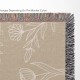 Family Name Flower Blanket, Last Name Woven Tapestry, Wedding Anniversary Gift With Initials, Christmas Present For Family, Gift For Mom