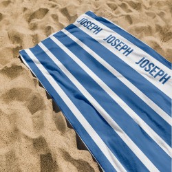 Personalized Brand Beach Towels For AIRBNB and VBRO, Vertical Lines Printed Pool Towel for Hotels, Personalized Bath Towel, Honeymoon Gift