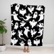 Custom Name Ghost Blanket, Personalized Couch Throw, Spooky Halloween Decor, Halloween Gift, Gothic Handmade House Decor