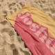 Personalized Text Shadow Effect Towel, Custom Multicolor Beach Towel, Bachelorette Party Pool Towel, Bridal Shower Gift, Vacation Birthday Gift