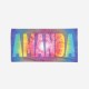 Multi-color Tie Dye Pattern Custom Name Beach Towel, Personalized Colorful Bath Towels, Rainbow Pattern Pool Towel, Birthday Vacation Gift