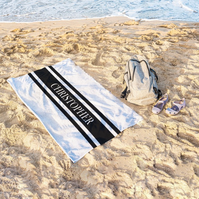 Customized Bride and Bridesmaid Pool Towel, Personalized Bath Towel, Name Beach Towel, Custom Name Pool Towel, Bachelorette Bride Towel