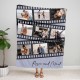 Valentines Day Gift, Personalized Blanket, Custom Photo Blanket, Film Roll Blanket, Valentines Day Decor, Gift For Him, Gift For Her