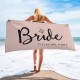 Bride and Bridesmaid Custom Pool Towel, Personalized Bath Towel, Bachelorette Beach Towel, Present For Her