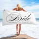 Custom Name Bridesmaid Towels, Gift for Groom, Gift for Maid of Honor, Bachelorette Party Favor, Honeymoon Vacation Gift, Bride Beach Towel
