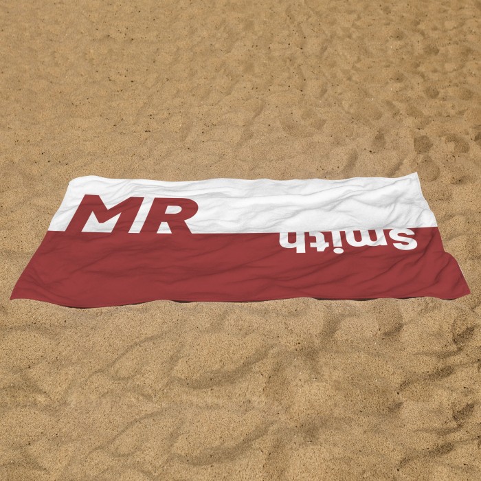 Custom Mr. and Mrs. Beach Towels, Personalized Bridal Shower Gift, Newlywed Gifts, Honeymoon Vacation Gift, Gift For Bride and Groom