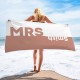 Custom Mr. and Mrs. Beach Towels, Personalized Bridal Shower Gift, Newlywed Gifts, Honeymoon Vacation Gift, Gift For Bride and Groom