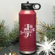 Personalized Design Water Bottle With Name, Water Bottle Gift Custom Design Water Bottle With Name, Personalized Christmas Water Bottle Gift, Christmas Party Gift, Engraved Christmas Water Bottle