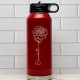 Birth Flower Water Bottle, Stainless Steel Insulated Bottle with Name Birth Flower Water Bottle, Stainless Steel Insulated Bottle with Name