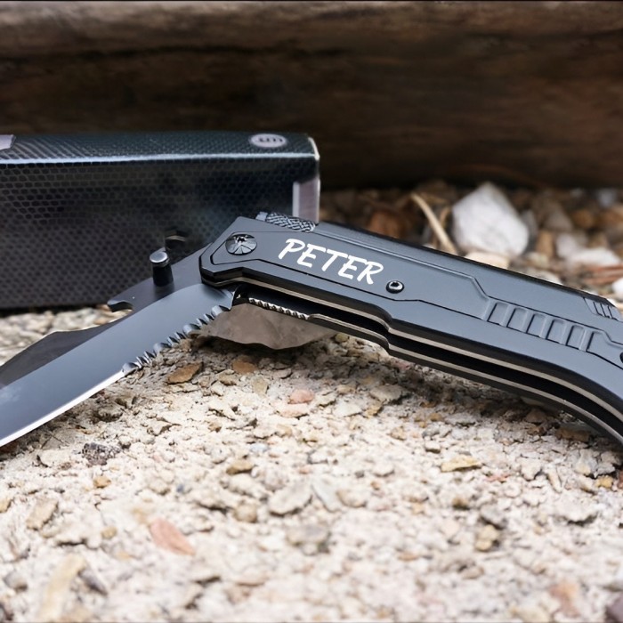 Personalized Engraved  Groomsman Knife, Custom Pocket Knife