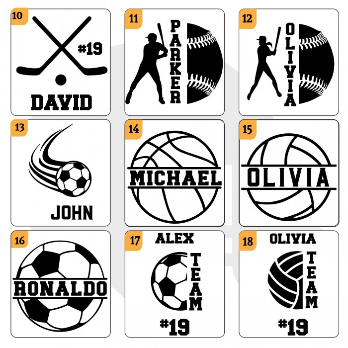 Football Custom Team Player Water Bottle, Sports water bottle