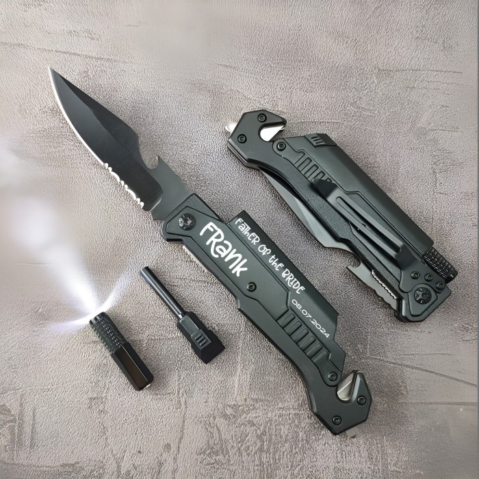 Personalized Engraved  Groomsman Knife, Custom Pocket Knife