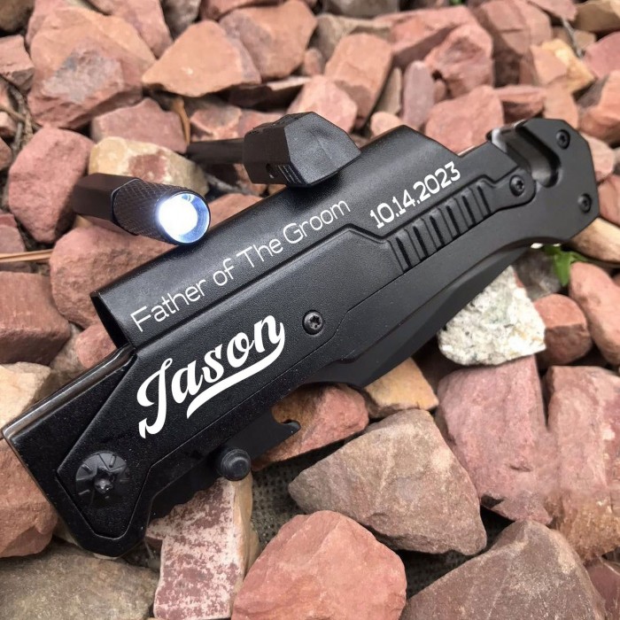 Personalized Engraved  Groomsman Knife, Custom Pocket Knife