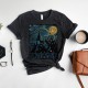 Starry Night Shirt, Magic Wizard Castle Boat, Magic School