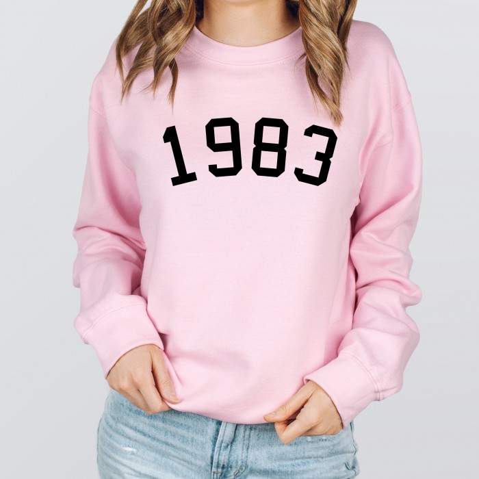 Custom 1983 sweatshirt, Your text Hoodie, Custom  gift