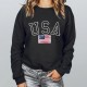 Usa Flag Sweatshirt, Usa Hoodie, America Sweatshirt, 4th of July Sweatshirt