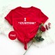 Personalized I heart Shirt , I Heart Grandma, Heart Milf, Valentine s Day Gift