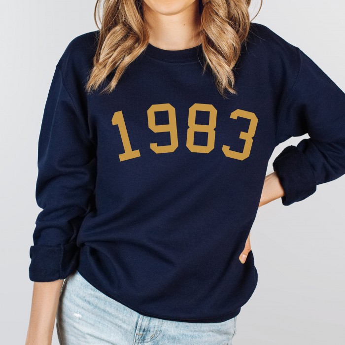 Custom 1983 sweatshirt, Your text Hoodie, Custom  gift