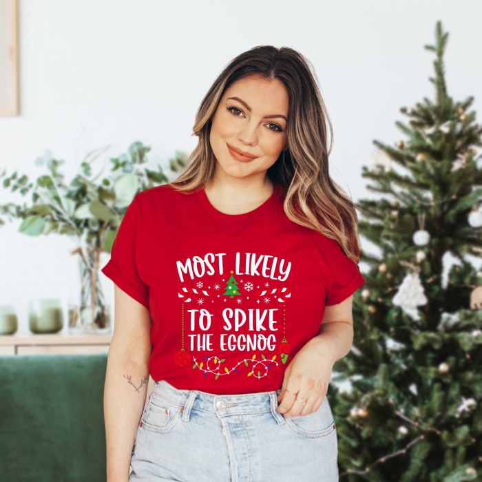 Most Likely To Funny Christmas Shirt, Family Matching Shirt