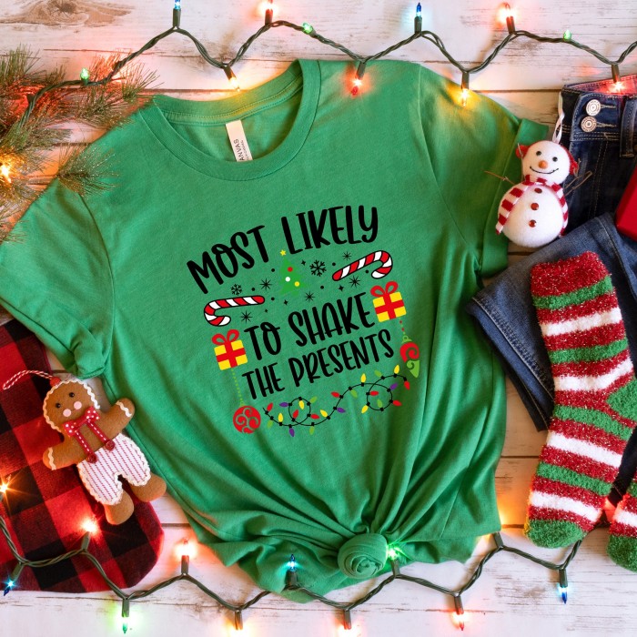 Most Likely To Funny Christmas Shirt, Family Matching Shirt